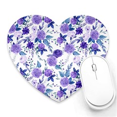 Violet-01 Heart Mousepad by nateshop