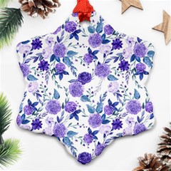 Violet-01 Ornament (snowflake) by nateshop