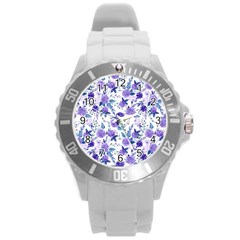 Violet-01 Round Plastic Sport Watch (L)