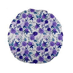 Violet-01 Standard 15  Premium Flano Round Cushions by nateshop