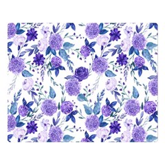 Violet-01 Two Sides Premium Plush Fleece Blanket (large) by nateshop