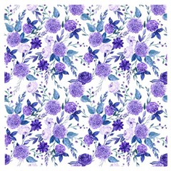 Violet-01 Wooden Puzzle Square by nateshop