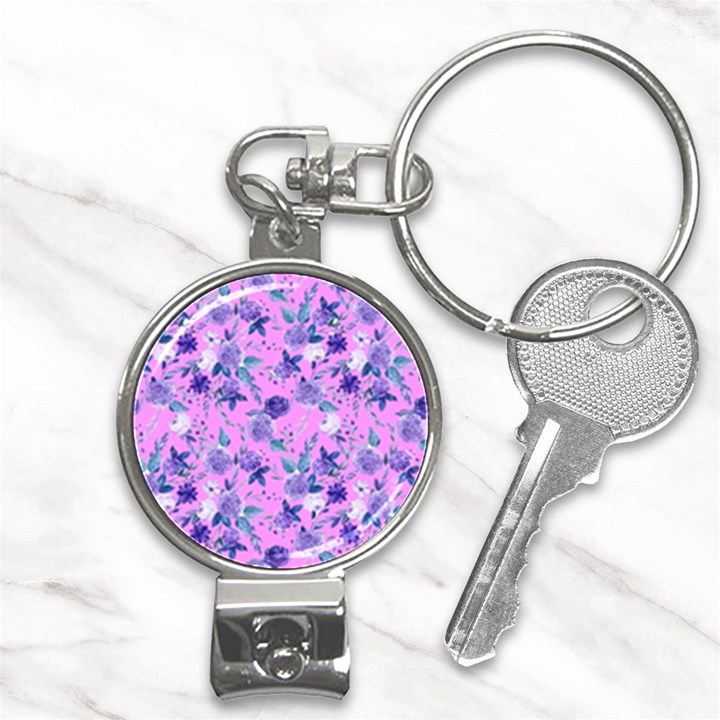 Violet-02 Nail Clippers Key Chain