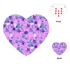 Violet-02 Playing Cards Single Design (heart) by nateshop