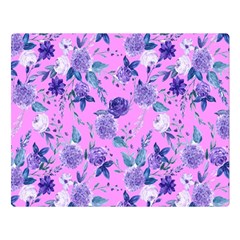 Violet-02 Two Sides Premium Plush Fleece Blanket (large)