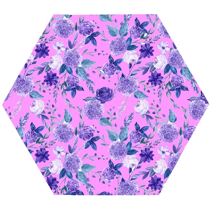 Violet-02 Wooden Puzzle Hexagon