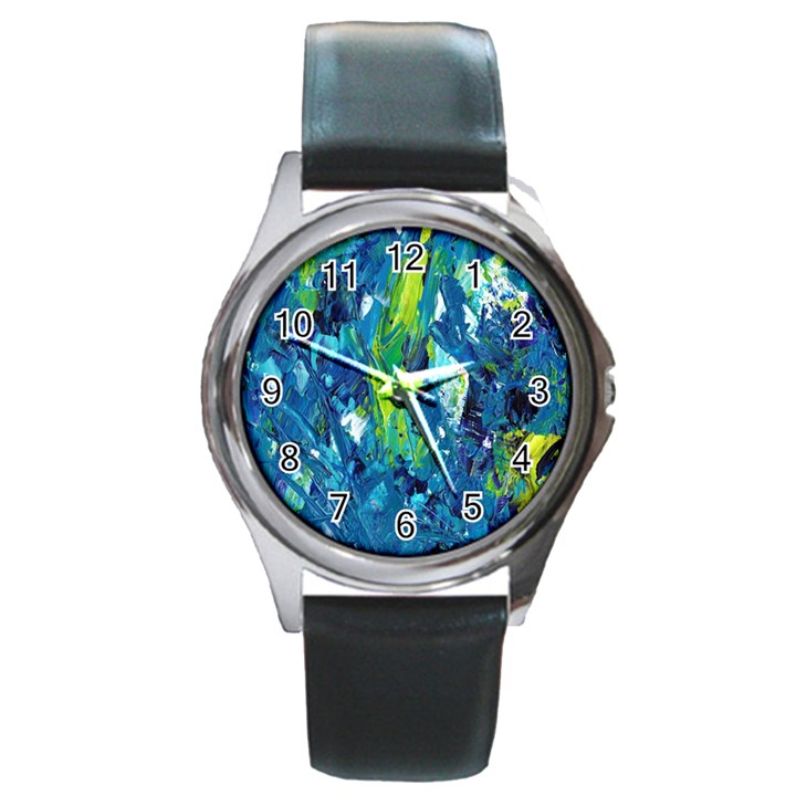 Painting-01 Round Metal Watch