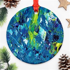 Painting-01 Round Ornament (two Sides) by nateshop