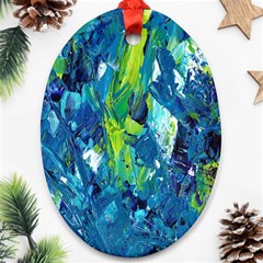 Painting-01 Oval Ornament (two Sides) by nateshop