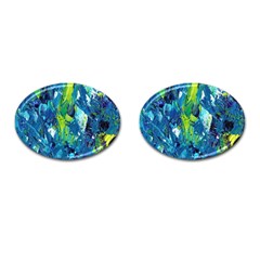 Painting-01 Cufflinks (oval) by nateshop