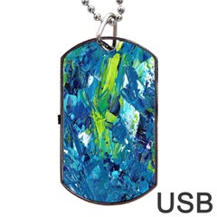 Painting-01 Dog Tag USB Flash (One Side)