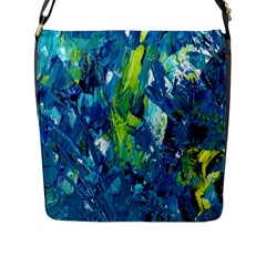 Painting-01 Flap Closure Messenger Bag (l) by nateshop