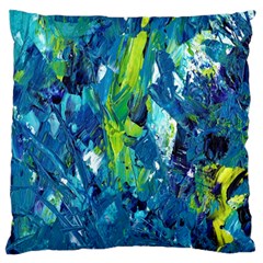 Painting-01 Large Premium Plush Fleece Cushion Case (one Side) by nateshop