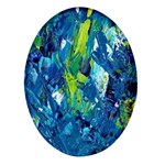 Painting-01 Oval Glass Fridge Magnet (4 pack) Front