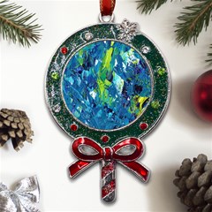 Painting-01 Metal X mas Lollipop With Crystal Ornament by nateshop