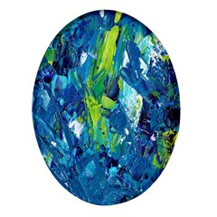 Painting-01 Oval Glass Fridge Magnet (4 Pack) by nateshop