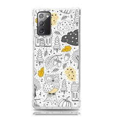 Doodle Seamless Pattern With Autumn Elements Samsung Galaxy Note 20 Tpu Uv Case by pakminggu