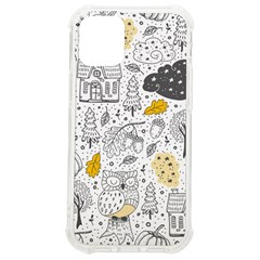 Doodle Seamless Pattern With Autumn Elements Iphone 12 Mini Tpu Uv Print Case	 by pakminggu