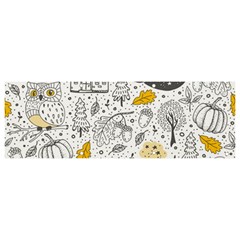 Doodle Seamless Pattern With Autumn Elements Banner And Sign 9  X 3  by pakminggu