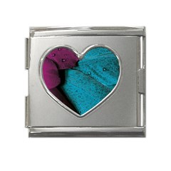 Plumage Mega Link Heart Italian Charm (18mm) by nateshop