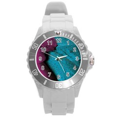 Plumage Round Plastic Sport Watch (l) by nateshop