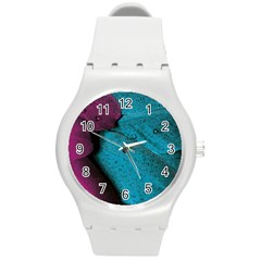 Plumage Round Plastic Sport Watch (m) by nateshop