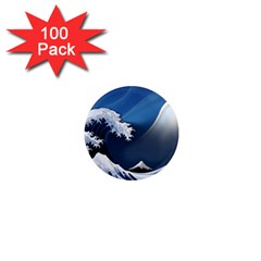 The Great Wave Off Kanagawa 1  Mini Magnets (100 Pack)  by pakminggu