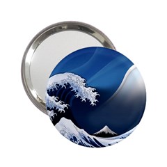 The Great Wave Off Kanagawa 2 25  Handbag Mirrors by pakminggu