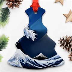 The Great Wave Off Kanagawa Ornament (christmas Tree)  by pakminggu