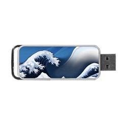 The Great Wave Off Kanagawa Portable Usb Flash (two Sides) by pakminggu