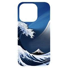 The Great Wave Off Kanagawa Iphone 14 Pro Black Uv Print Case by pakminggu