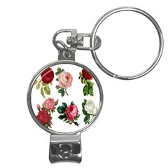 Roses-white Nail Clippers Key Chain