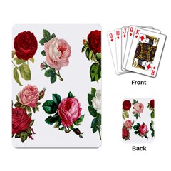 Roses-white Playing Cards Single Design (rectangle) by nateshop