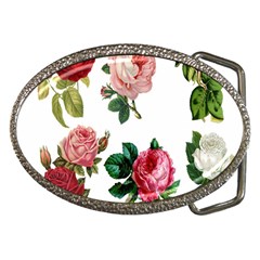 Roses-white Belt Buckles by nateshop