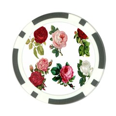 Roses-white Poker Chip Card Guard by nateshop