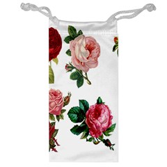 Roses-white Jewelry Bag by nateshop