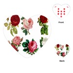 Roses-white Playing Cards Single Design (Heart) Front