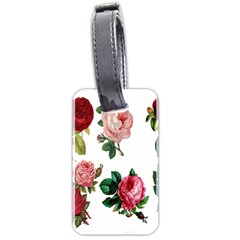 Roses-white Luggage Tag (two Sides) by nateshop