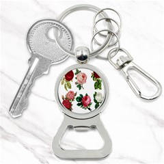 Roses-white Bottle Opener Key Chain by nateshop