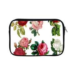 Roses-white Apple Ipad Mini Zipper Cases by nateshop