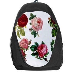 Roses-white Backpack Bag by nateshop