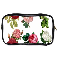 Roses-white Toiletries Bag (two Sides) by nateshop