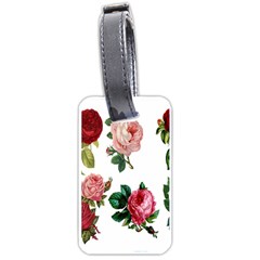 Roses-white Luggage Tag (one Side) by nateshop