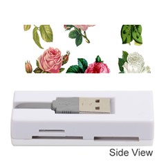 Roses-white Memory Card Reader (stick) by nateshop