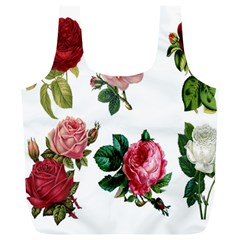 Roses-white Full Print Recycle Bag (xl) by nateshop