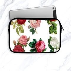 Roses-white Apple Ipad Mini Zipper Cases by nateshop