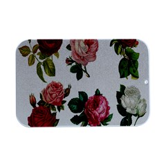 Roses-white Open Lid Metal Box (silver)   by nateshop