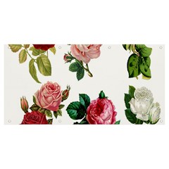 Roses-white Banner And Sign 8  X 4  by nateshop