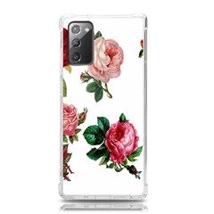 Roses-white Samsung Galaxy Note 20 Tpu Uv Case by nateshop