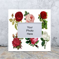 Roses-white White Box Photo Frame 4  X 6  by nateshop